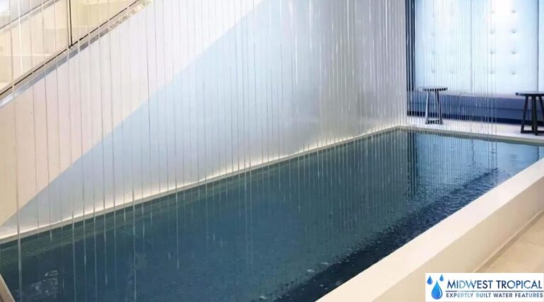 階段下のレインカーテン