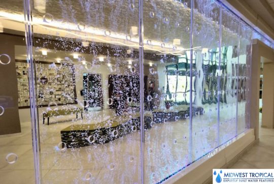 ロッドスタイルのバブルウォール